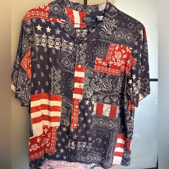Polo Ralph Lauren Other - Polo by Ralph Lauren Men's Patriotic Patchwork Shirt